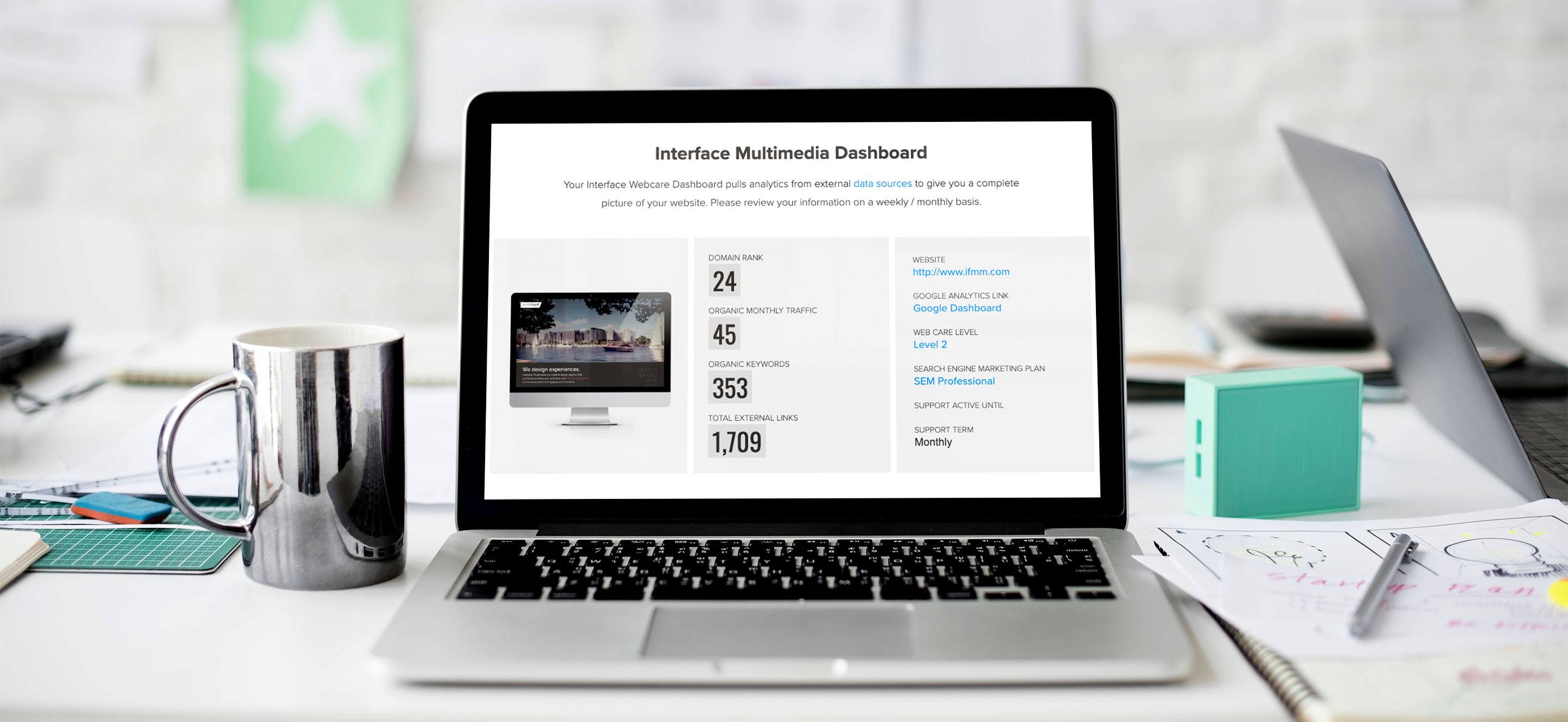 New Web Care Dashboard Created for Clients 
