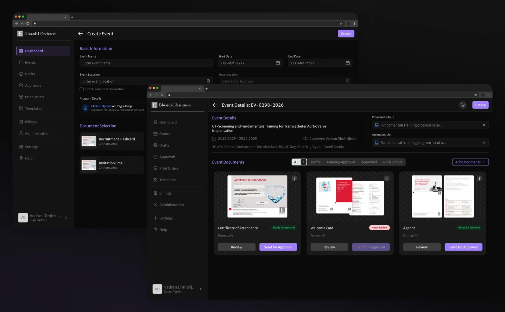 Edwards Lifesciences: Event Operations Platform