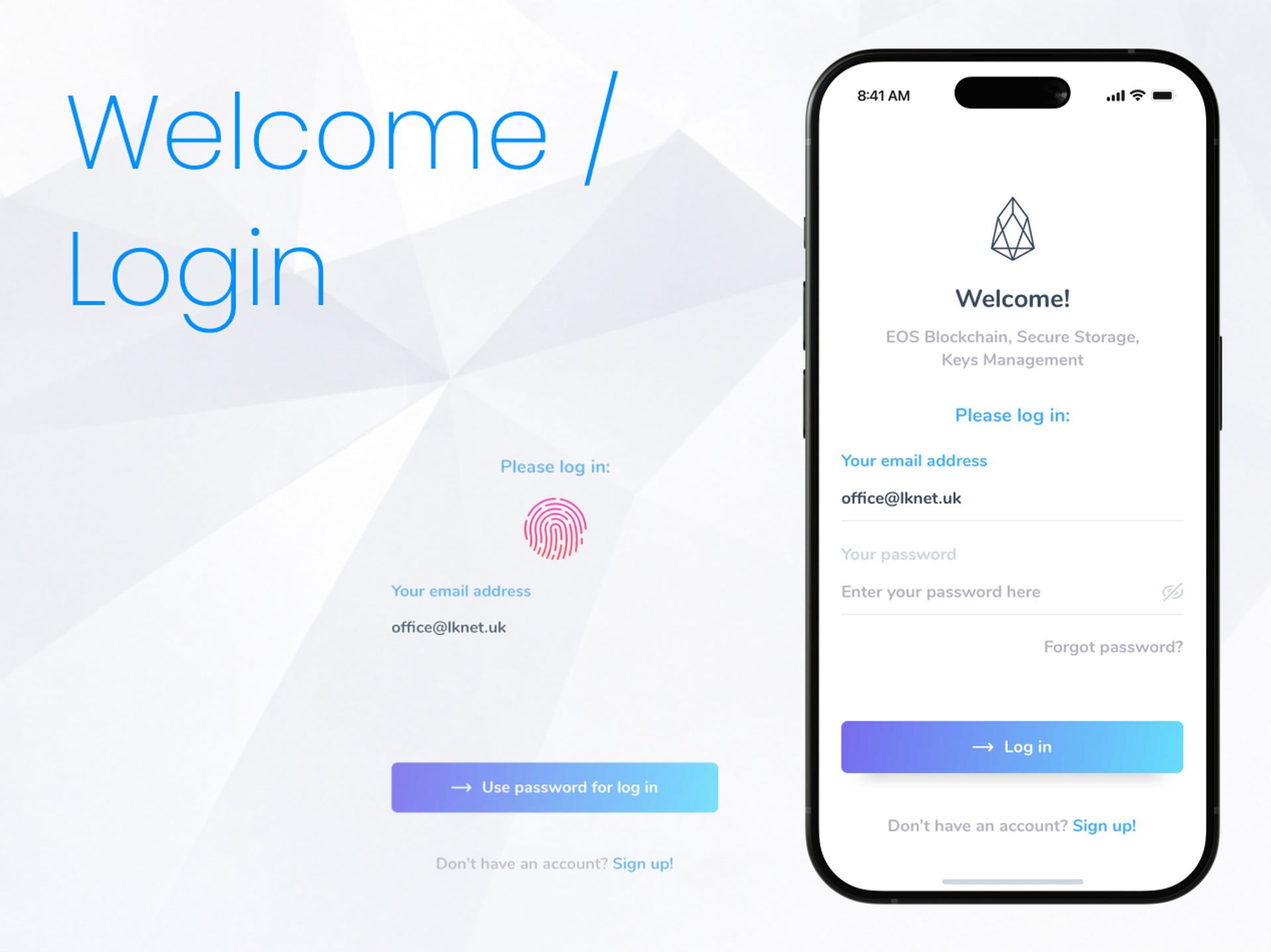 EOS Wallet login