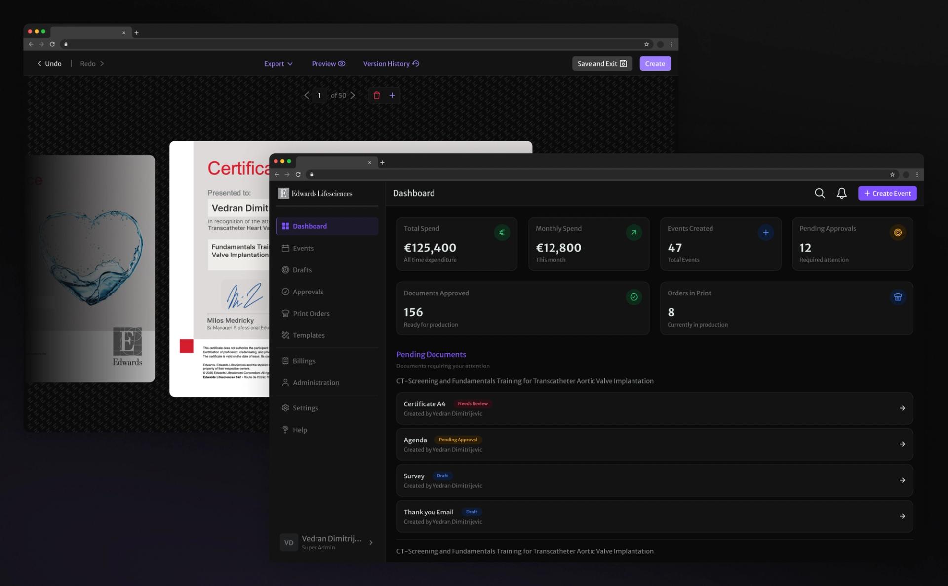 Edwards Lifesciences: Event Operations Platform