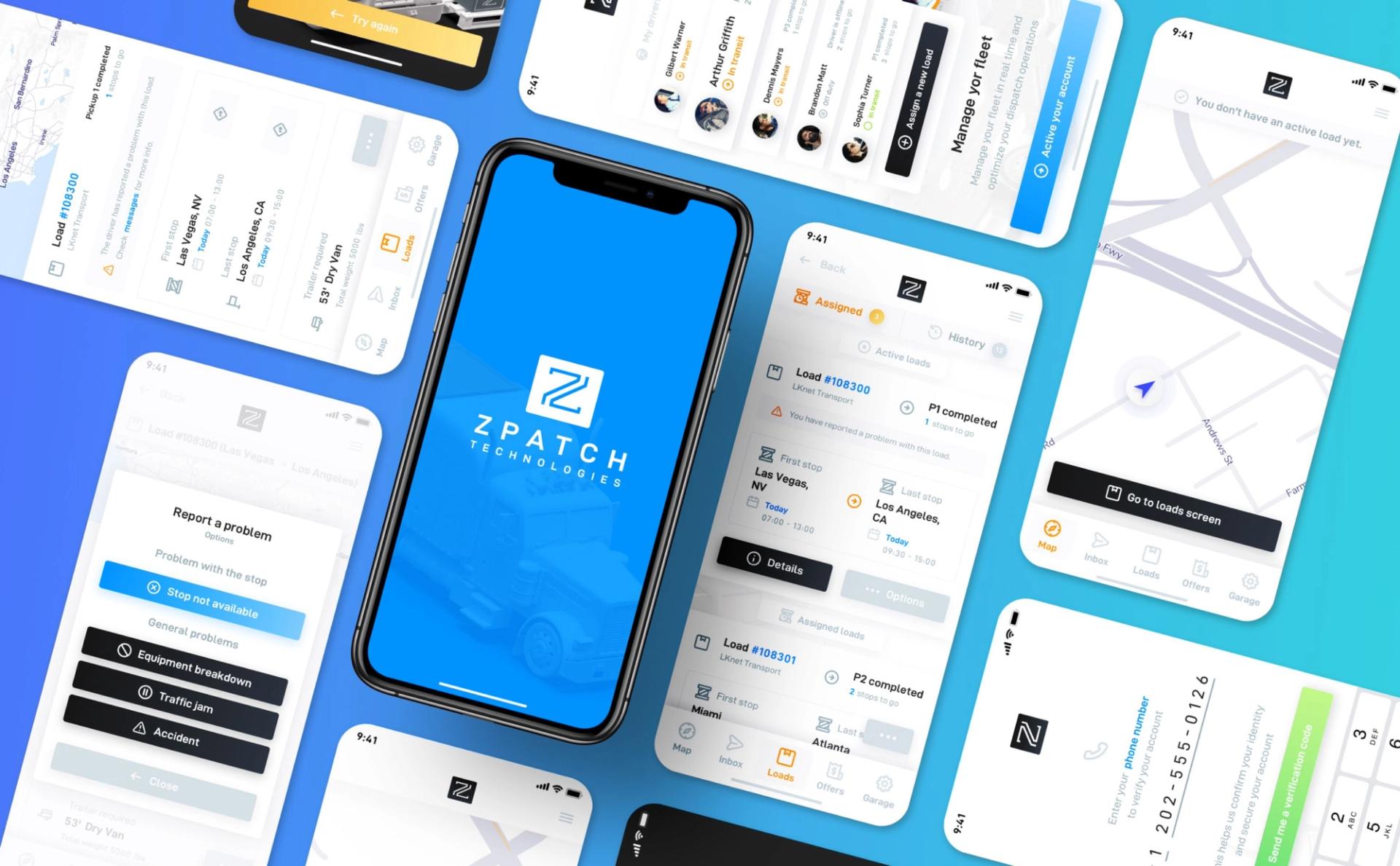 zPatch: Dispatch and Driver App for Small Carriers — overview