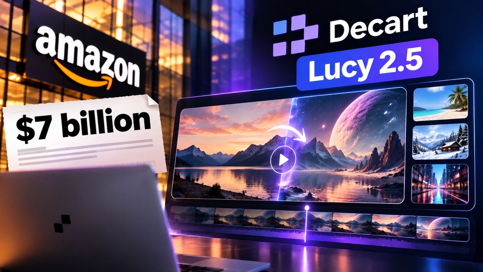 Amazon and Decart Lucy 2.5 real-time AI video review cover