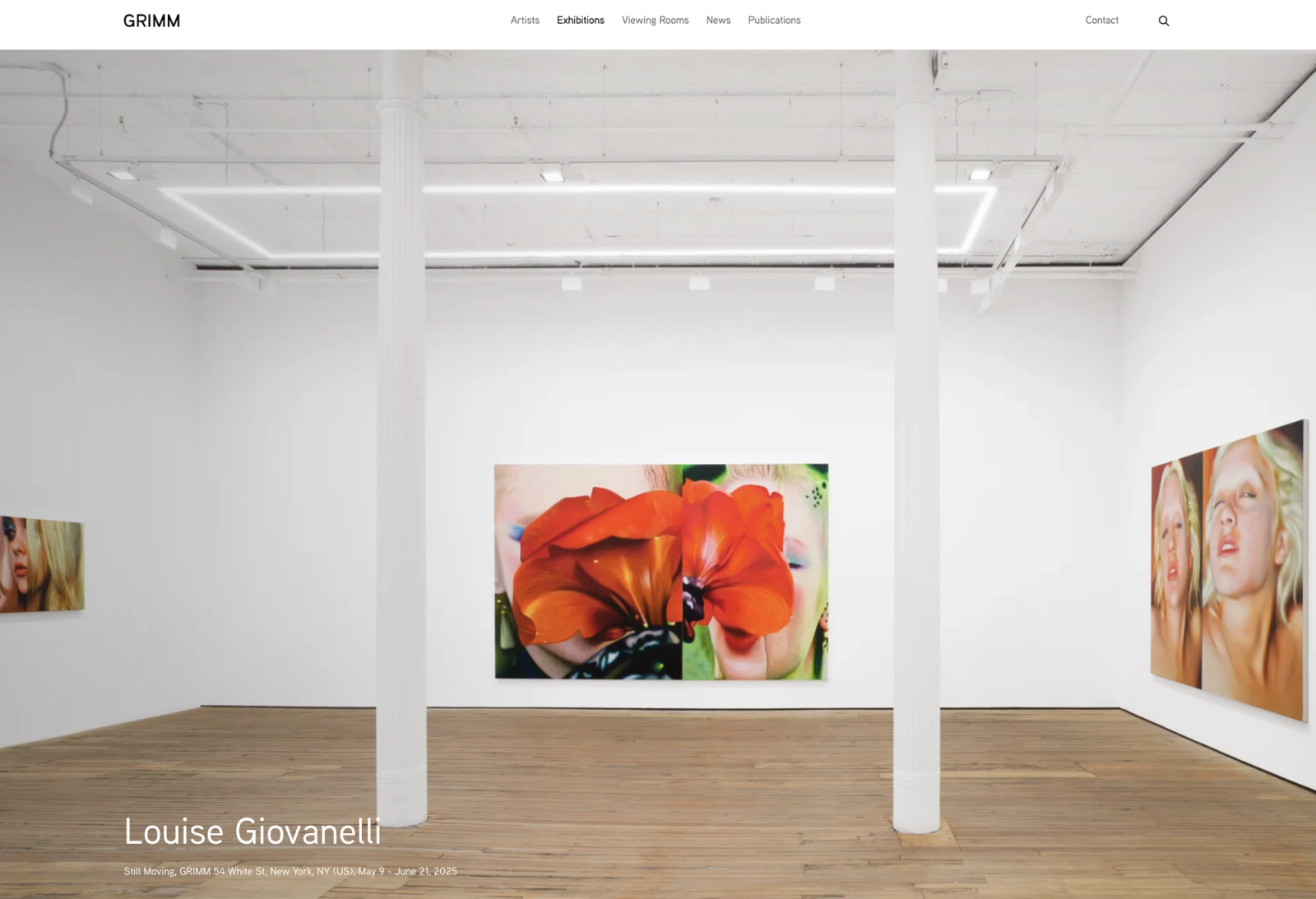 GRIMM Gallery 웹사이트 캡처화면