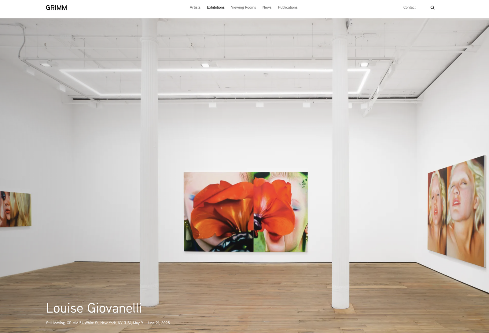 GRIMM Gallery 웹사이트 캡처화면