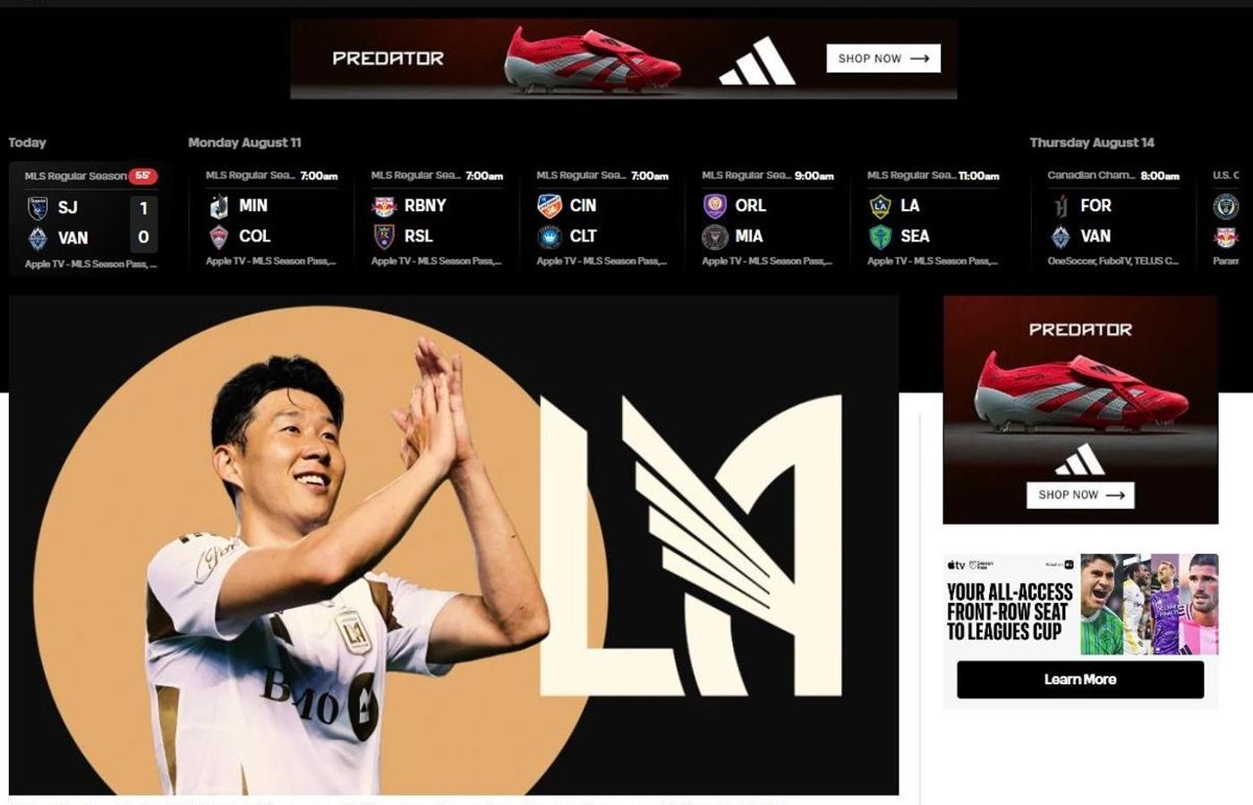 LAFC서 강렬한 데뷔…손흥민의 시대가 시작됐다” MLS 집중조명