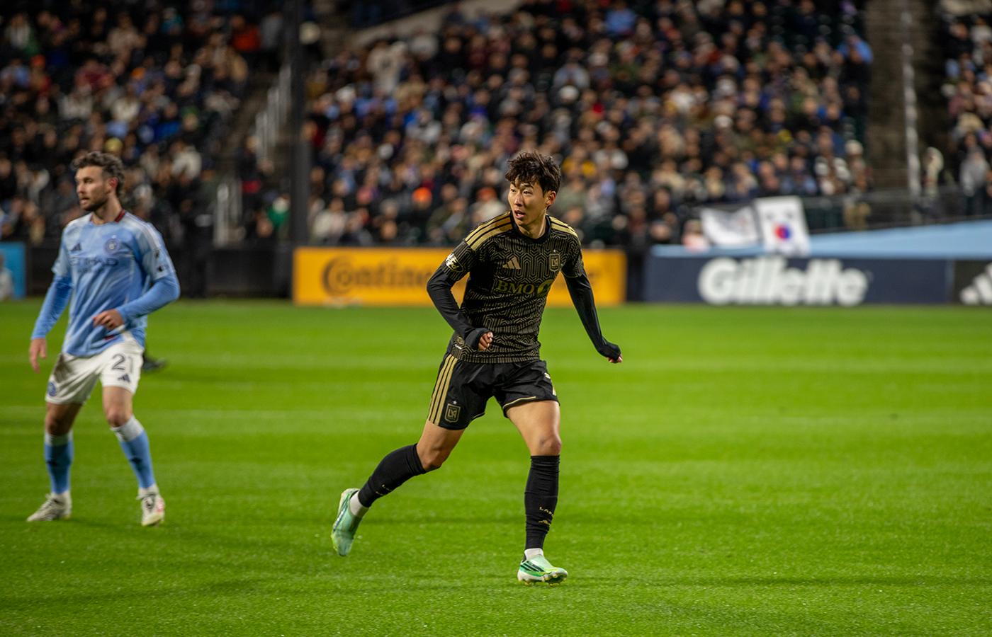 손흥민 종료 직전 슛 골대 강타… LAFC, NYCFC와 1-1 무승부