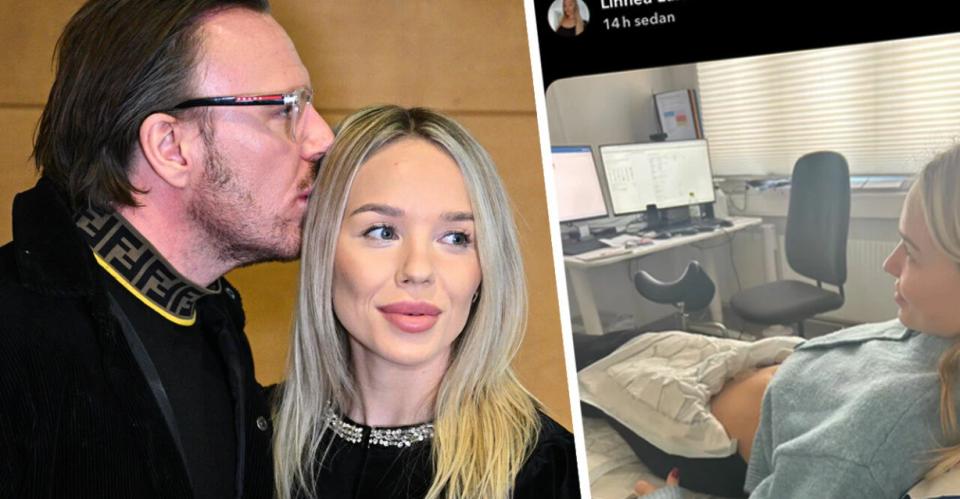 "Oh my god" — Linneas reaktion när hon ser ultraljudet för första gången