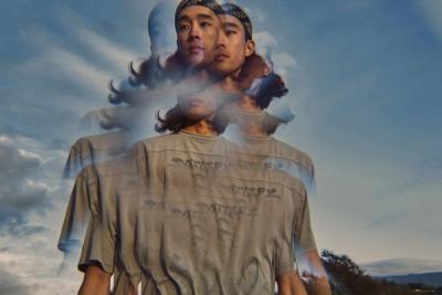 kaleidoscopic portrait of runner