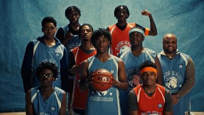 a group portrait of a young basketball players