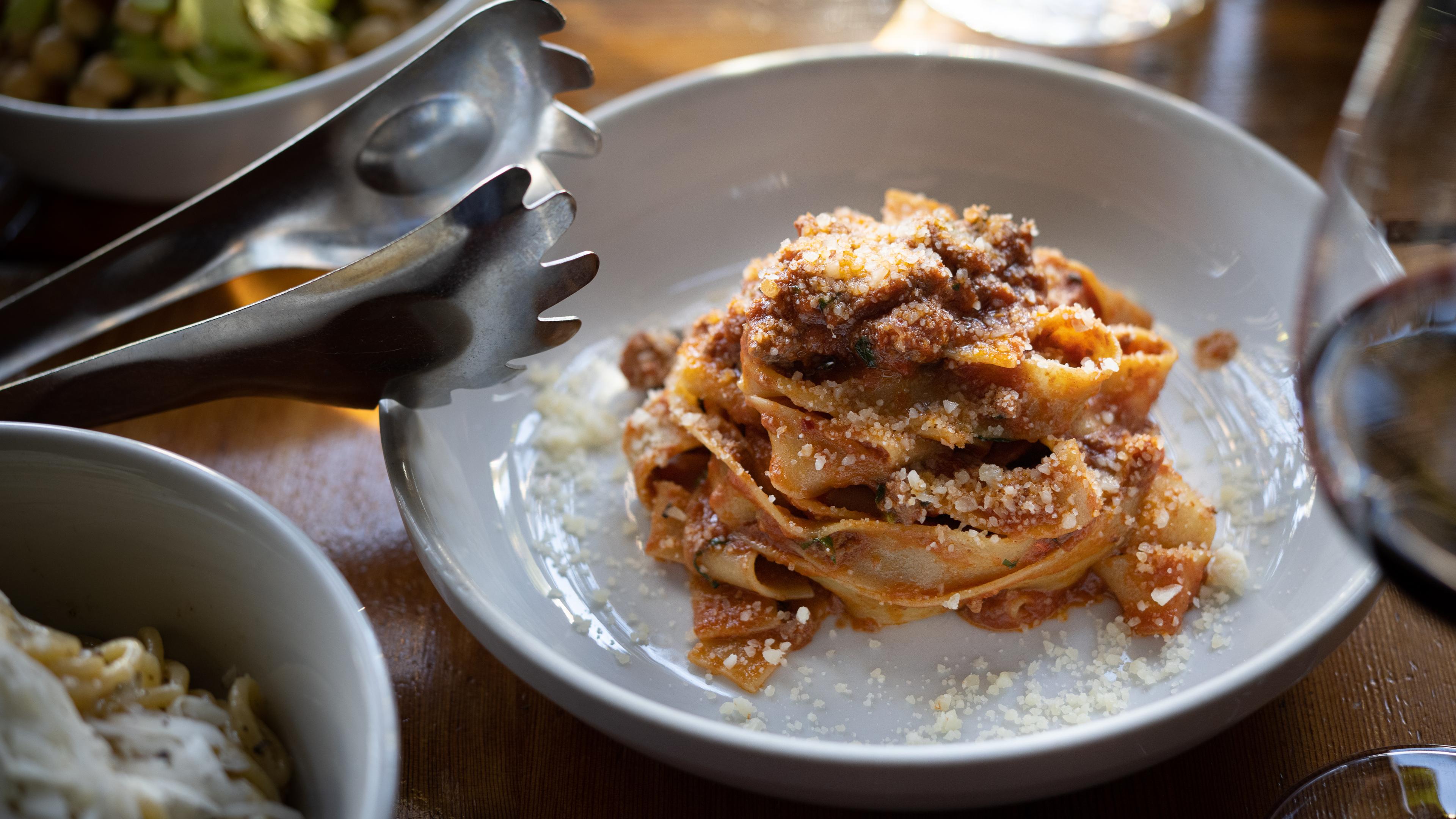 pappardelle with beef & pork ragu