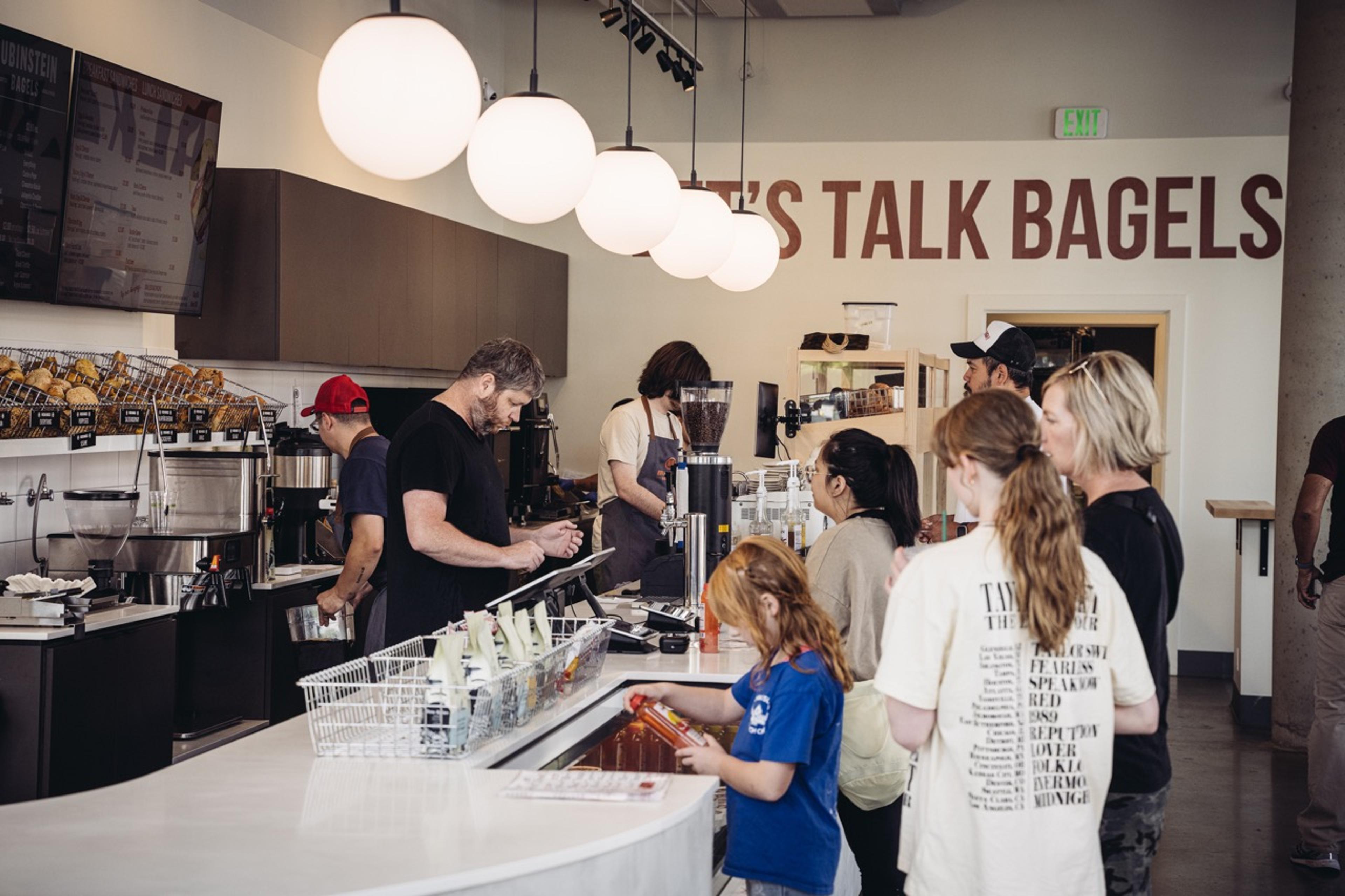 counter at Rubinstein Bagels Redmond