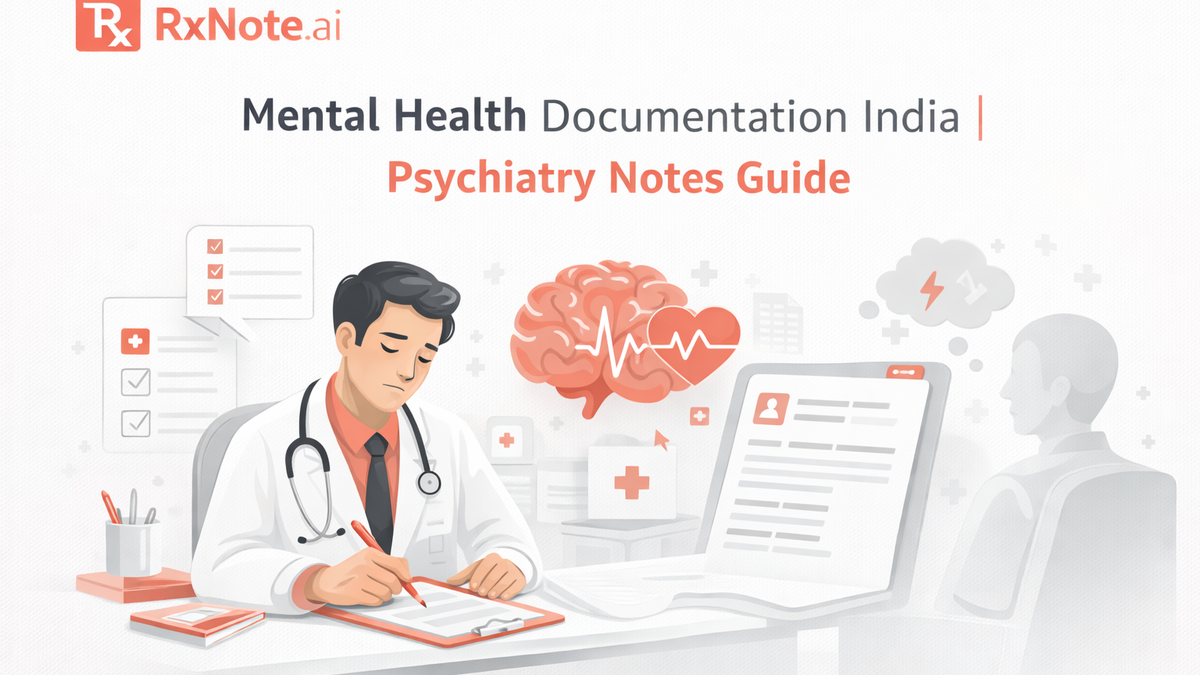 Mental Health Documentation India | Psychiatry Notes Guide