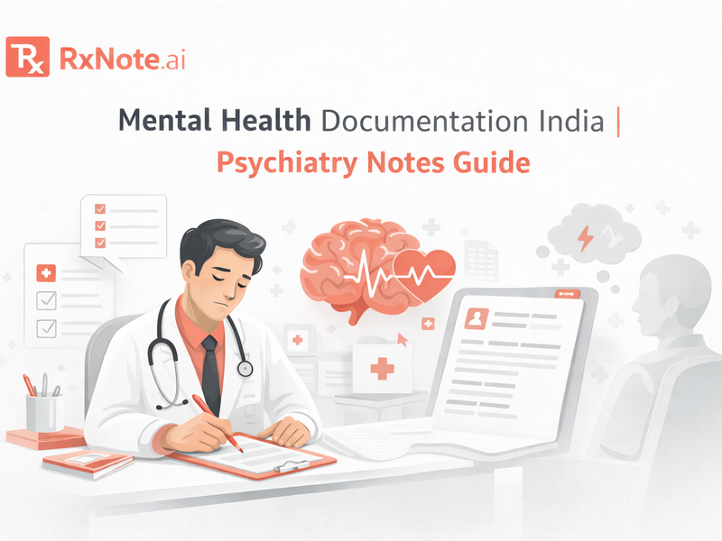 Mental Health Documentation India | Psychiatry Notes Guide