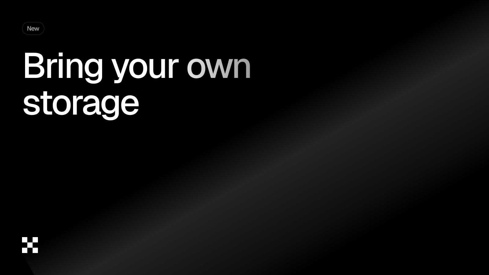 Autorender storage bring your own storage