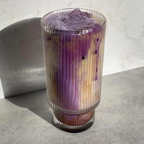 Ube Brulée Boba Latte