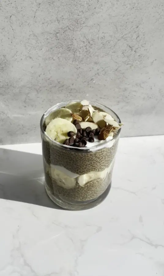 High Protein Mocha Chia Pudding