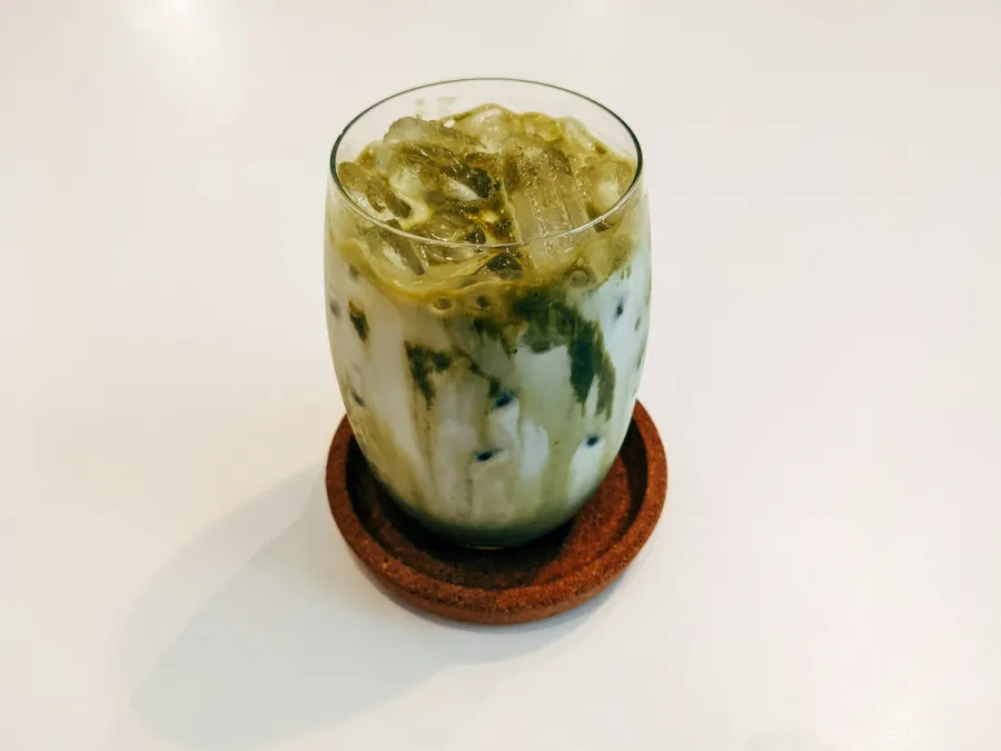 Dirty Iced Matcha Latte
