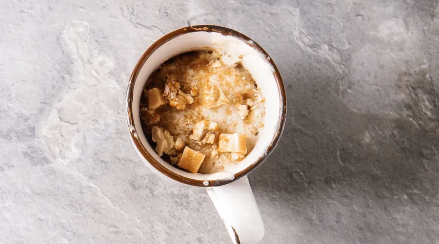 Vegan Caramel Coffee Mug Cake