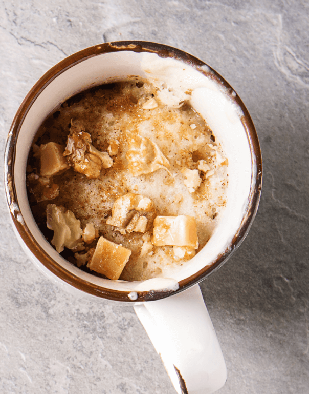 Vegan Caramel Coffee Mug Cake