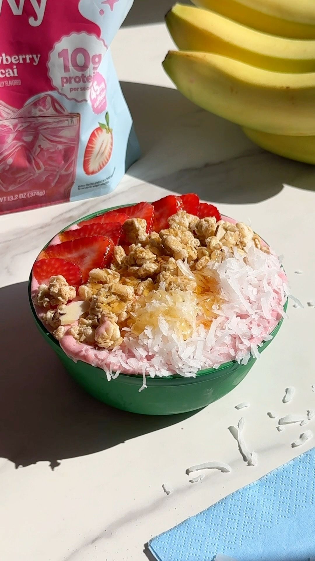 Strawberry Açaí Smoothie Bowl