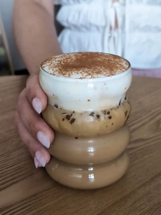 High Protein Tiramisu Iced Latte
