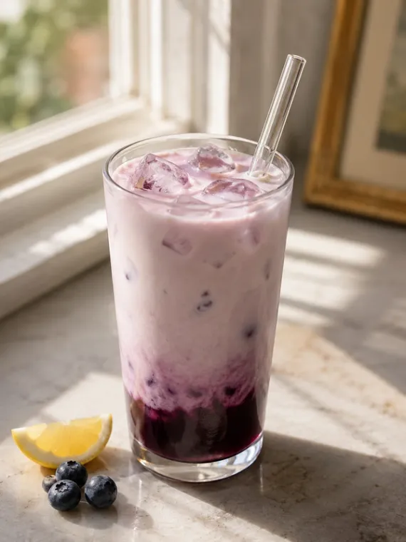 Blueberry Lemon Latte