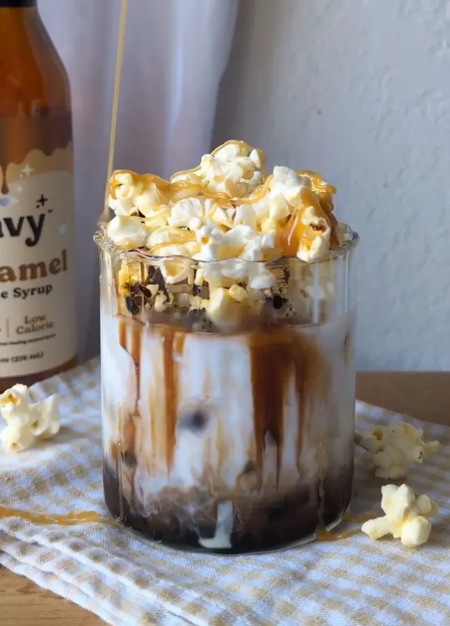 Caramel Popcorn Iced Latte