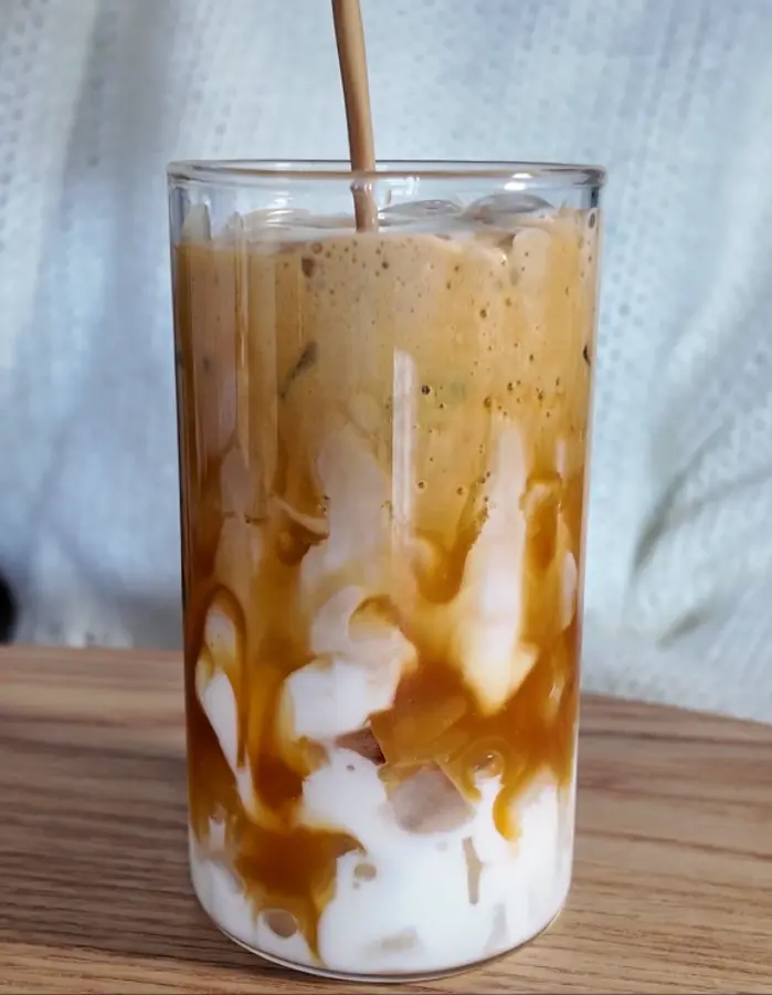 High Protein Iced Caramel Macchiato