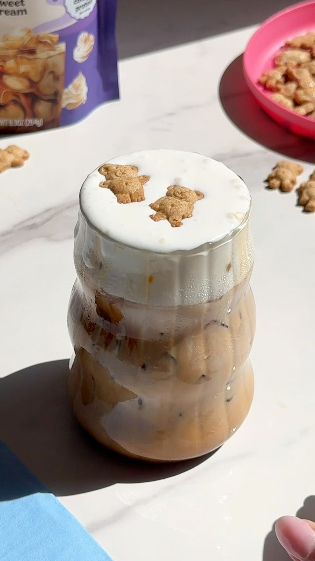 Teddy Graham Protein Latte