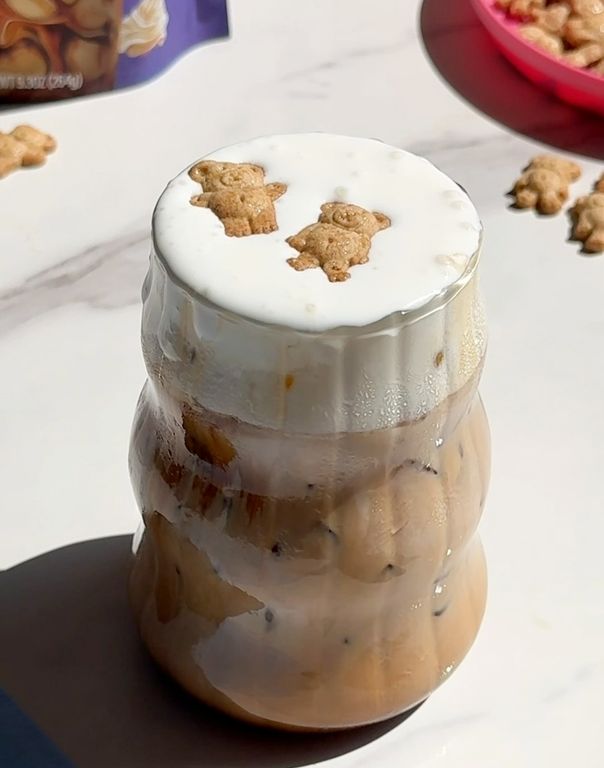 Teddy Graham Protein Latte