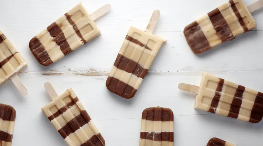 Mint Iced Coffee Popsicles