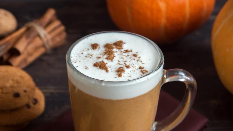 Iced Coffee With Pumpkin Spice Cold Foam