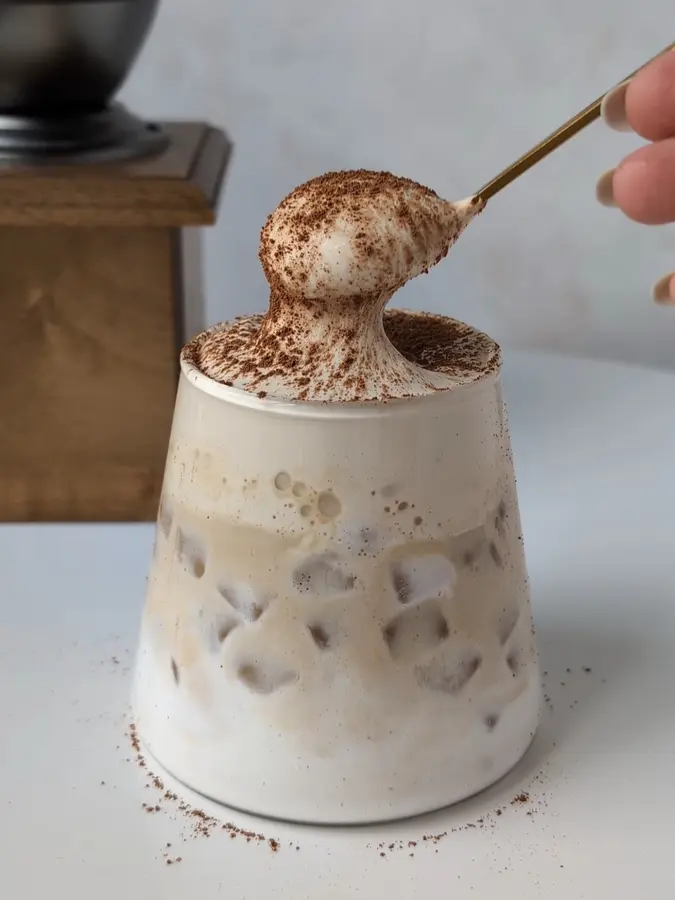 Whipped Coconut Iced Coffee