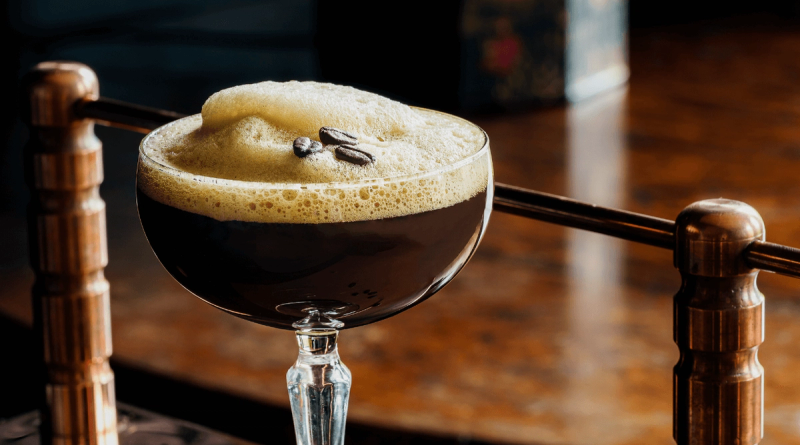 Spiked Coffee Cocktail with Coffee Foam