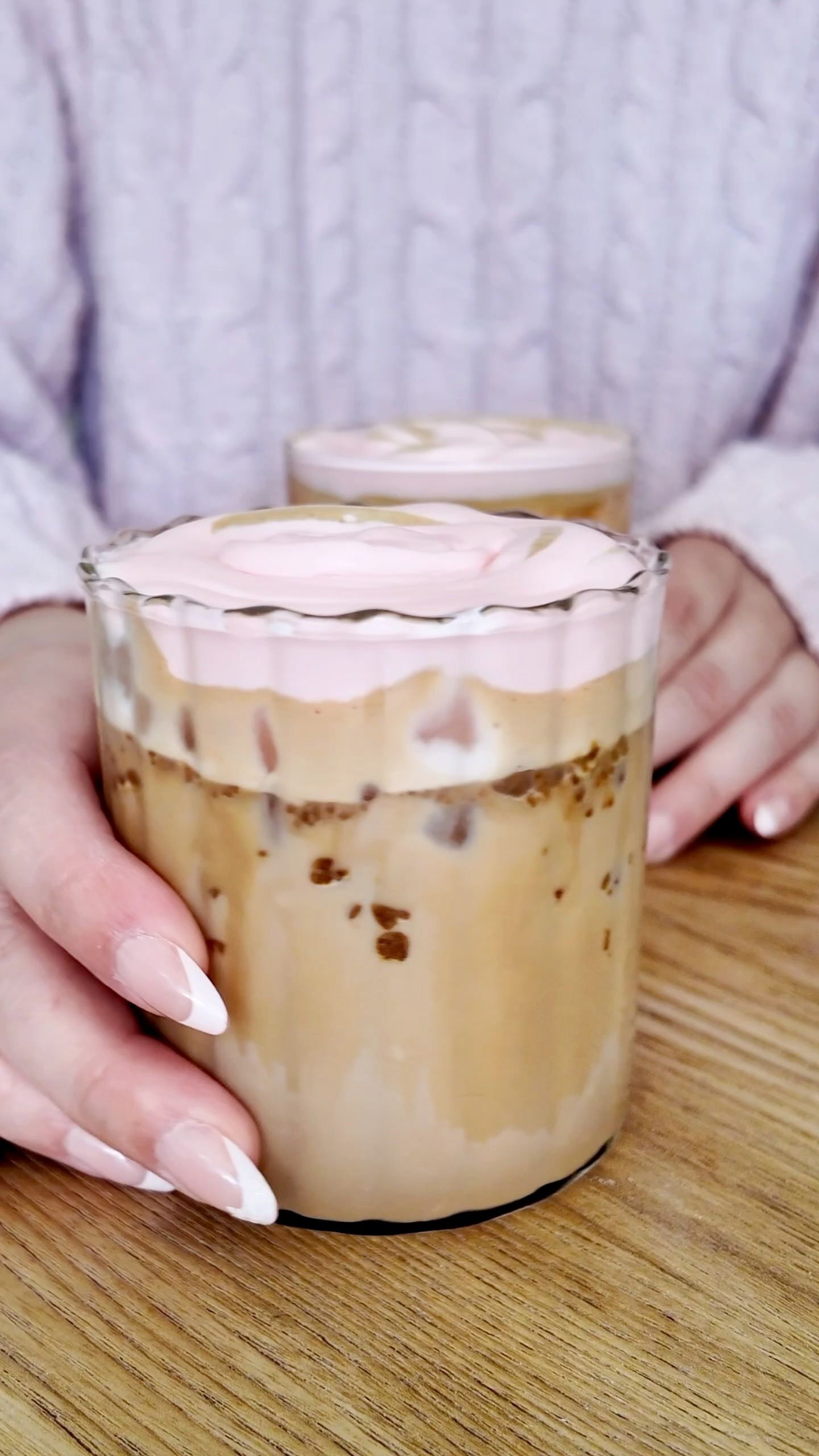 Strawberry Cold Foam Brownie Batter