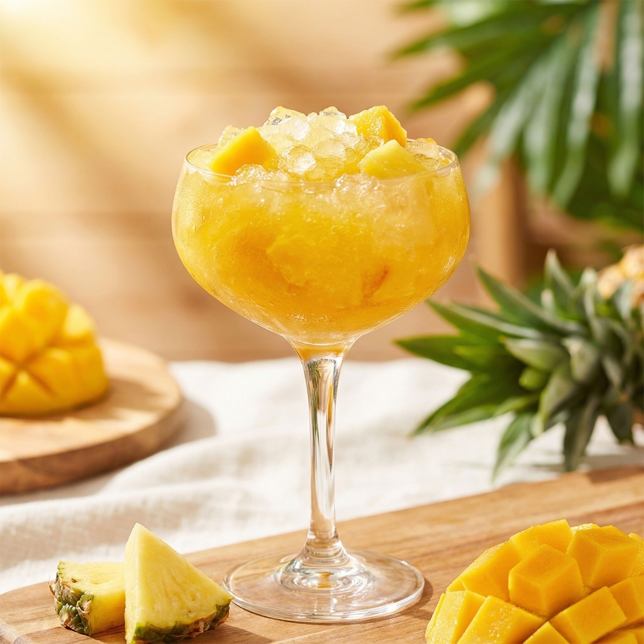 Tropical Mango Pineapple Slushee