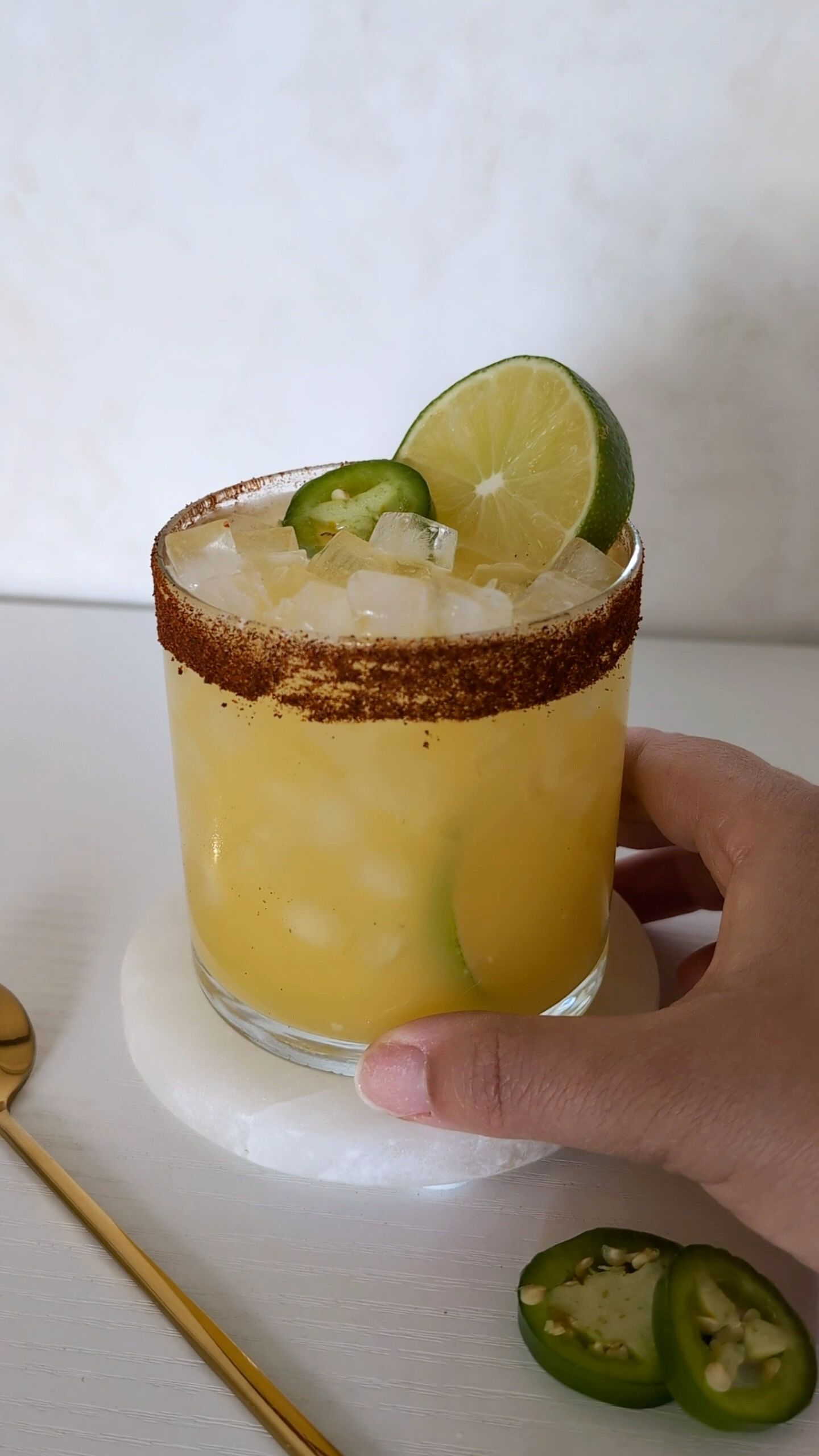 Spicy Mango Pineapple Margarita Mocktail