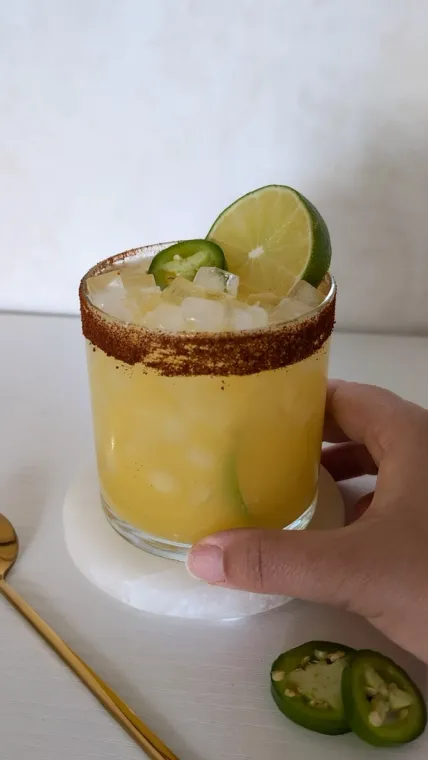 Spicy Mango Pineapple Margarita Mocktail