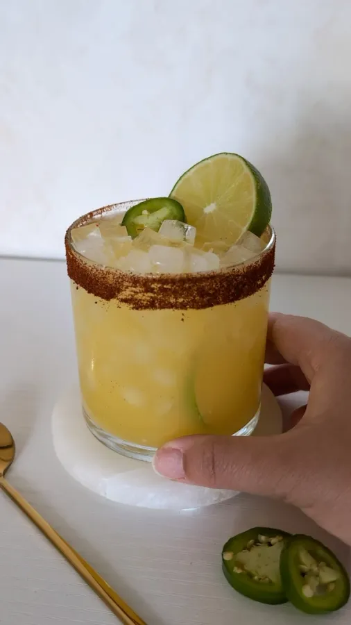 Spicy Mango Pineapple Margarita Mocktail