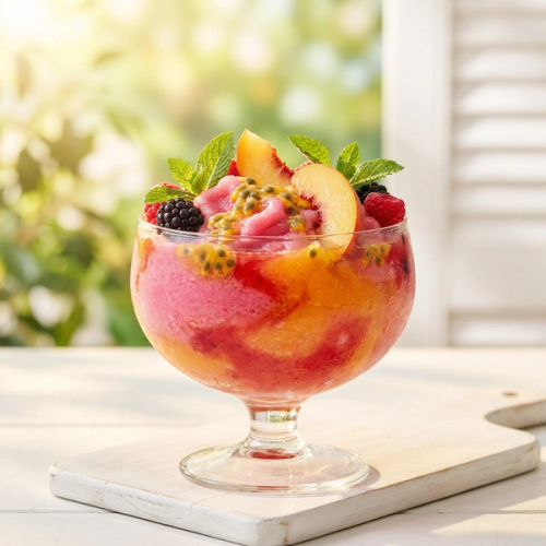 Peach Passionfruit Berry Refresher Bowl