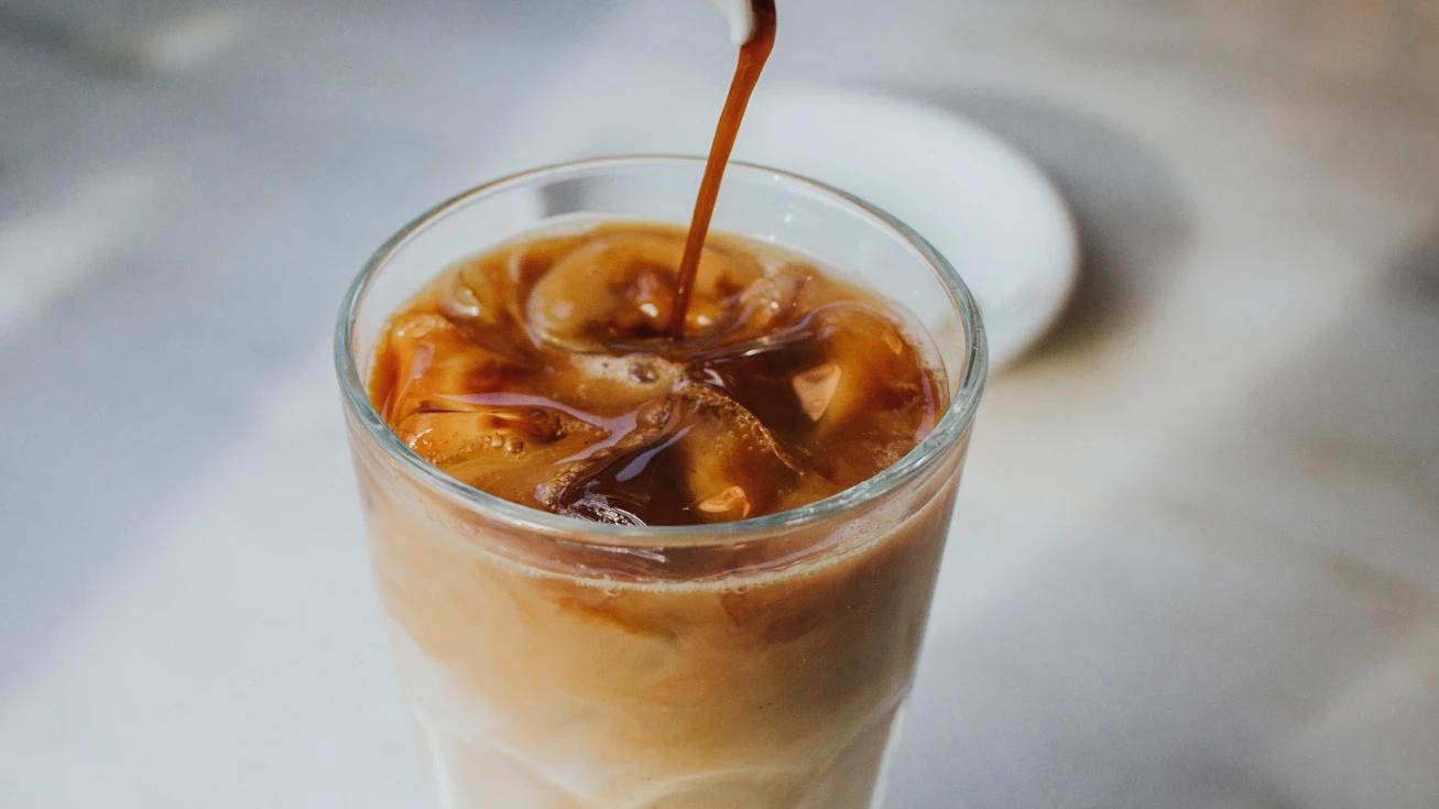 Coffee Time! Sugar-Free Hazelnut Iced Coffee with Hazelnut Cold Foam