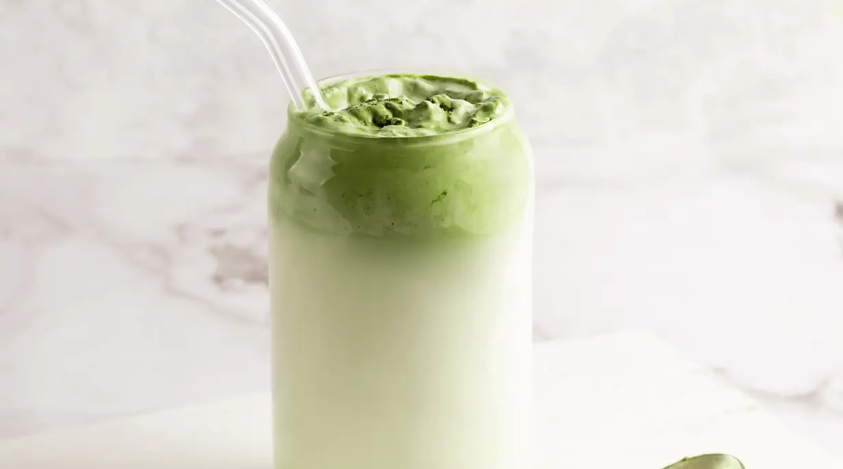 Dalgona Matcha Coffee