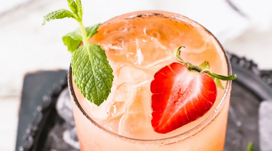Strawberry Mojito Coffee Cocktail