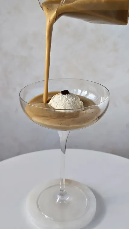 Caramel Protein Coffee Affogato