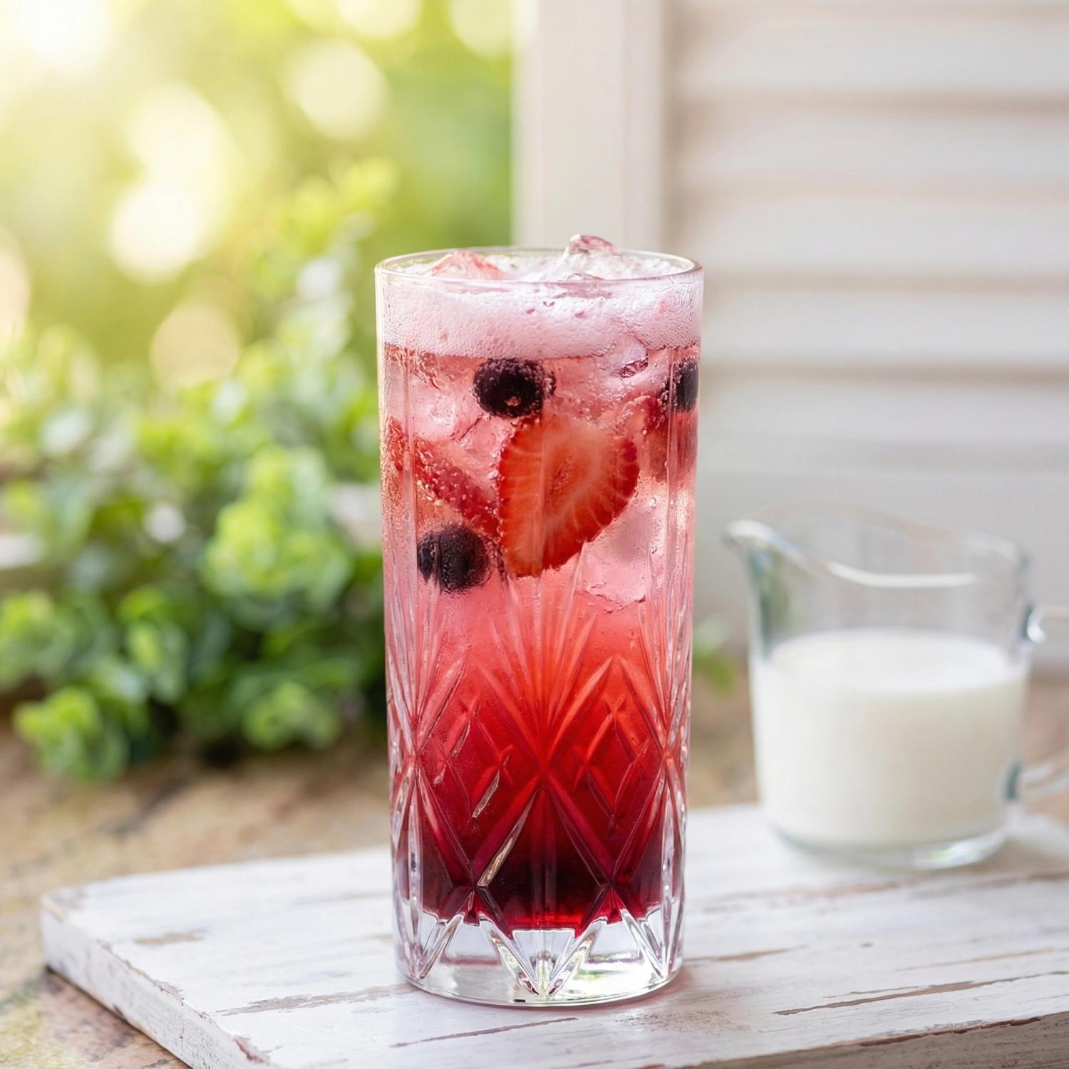Strawberry Acai Sparkler (Mocktail)