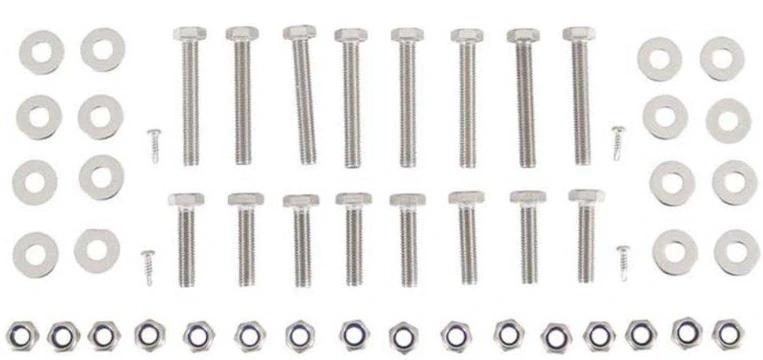 Different bolt sizes for mounting