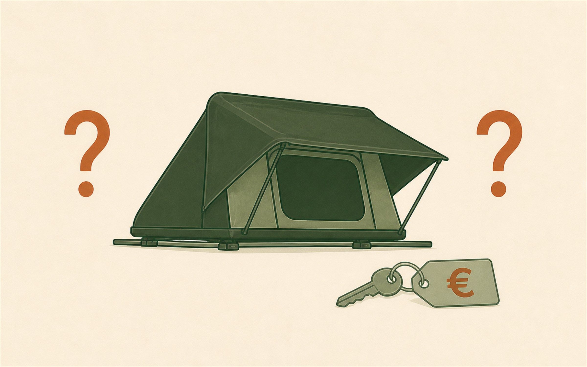 Rooftop tent with a euro price tag