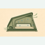 Open hardshell rooftop tent with airflow arrows and condensation droplets