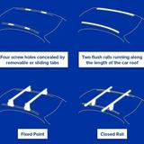 Diagramma di confronto tra sistemi portapacchi a clip, a punto fisso, su barre chiuse e su barre aperte