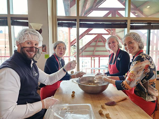 Matco office cooking together